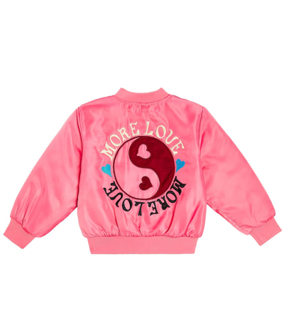 Shop Molo Hella Appliqué Bomber Jacket In Pink