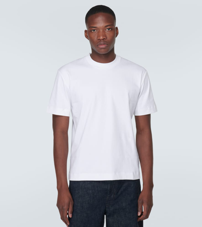 Shop Sunspel Cotton T-shirt In White