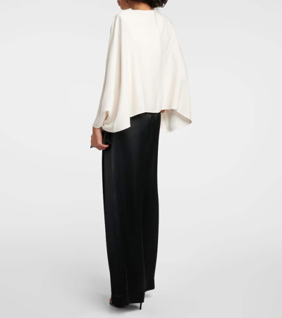Shop Roland Mouret Draped Blouse In White