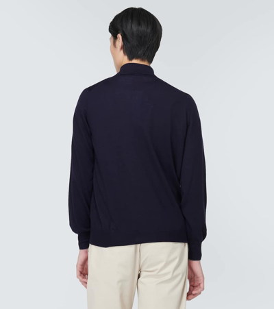 Shop Brunello Cucinelli Wool And Cashmere Polo Sweater In Multicoloured