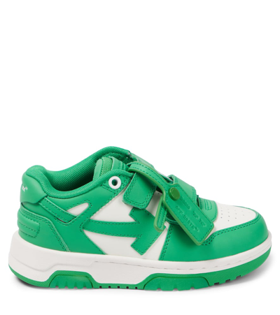 Shop Off-white Out Of Office Leather Sneakers In Green