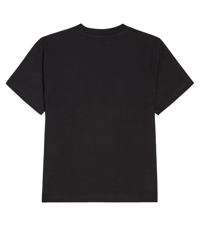 Shop Off-white Logo Cotton Jersey T-shirt In Black