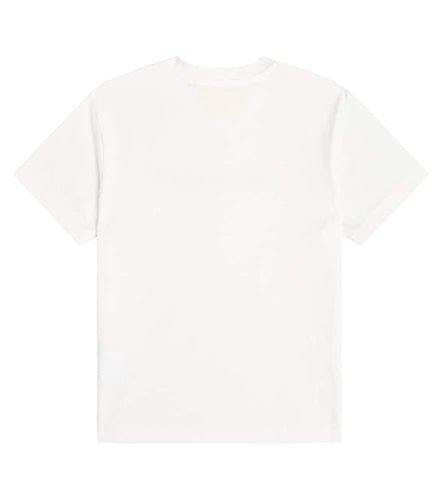 Shop Off-white Big Bookish Cotton Jersey T-shirt In White