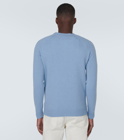 Shop Sunspel Wool Sweater In Blue