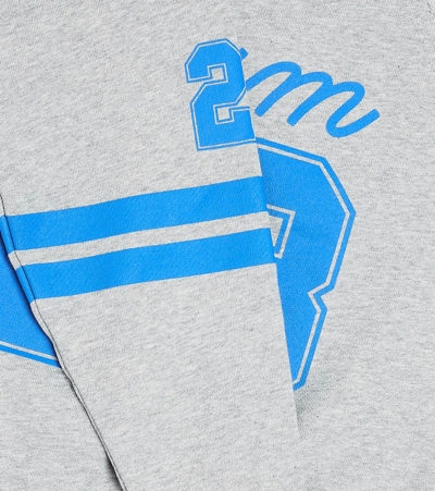 Off-white Team 23-print Cotton Sweatshirt In Grey