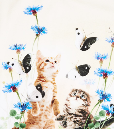 Molo Ragnhilde Yin Yang Kitten-print T-shirt In Multicoloured