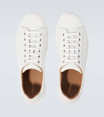 Shop Gianvito Rossi Leather Low-top Sneakers In White