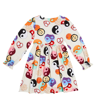 Shop Molo Printed Cotton-blend Dress In Multicoloured