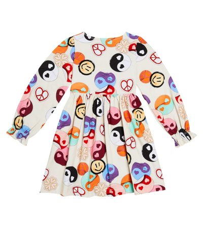 Molo Printed Cotton-blend Dress In Multicoloured
