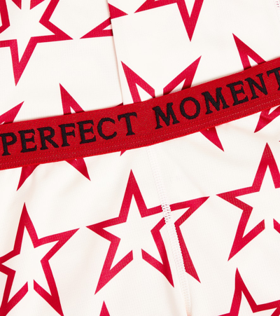 Shop Perfect Moment Star Logo Leggings In White