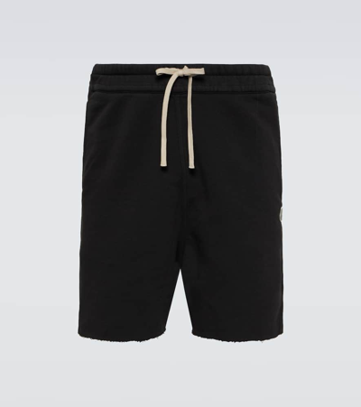 Shop Moncler Genius X Rick Owens Cotton-blend Shorts In Black