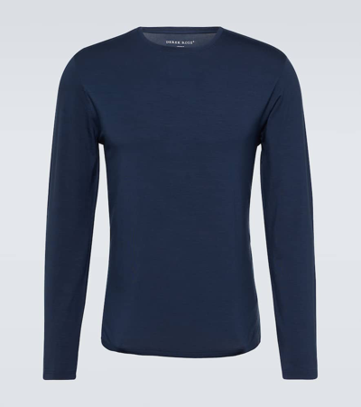 Shop Derek Rose Basel T-shirt In Blue