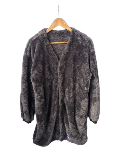 POLAR SKATE CO X VINTAGE Pre-owned Steals Vintage Polar Air Fur Cardigan In Dark Grey
