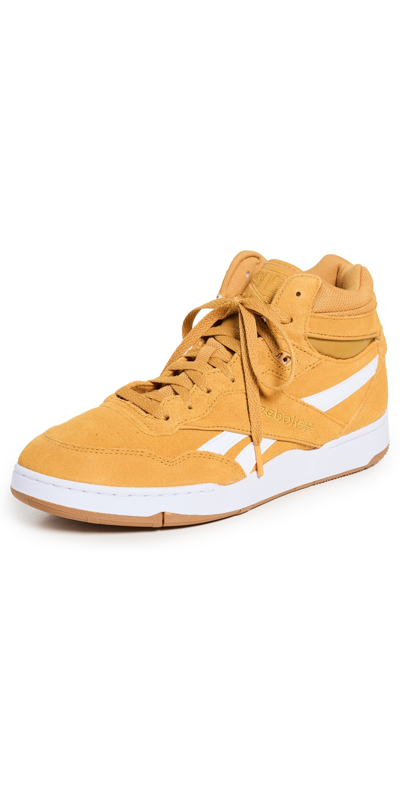 Shop Reebok Bb 4000 Ii Mid Sneakers Retro Gold/orange/white
