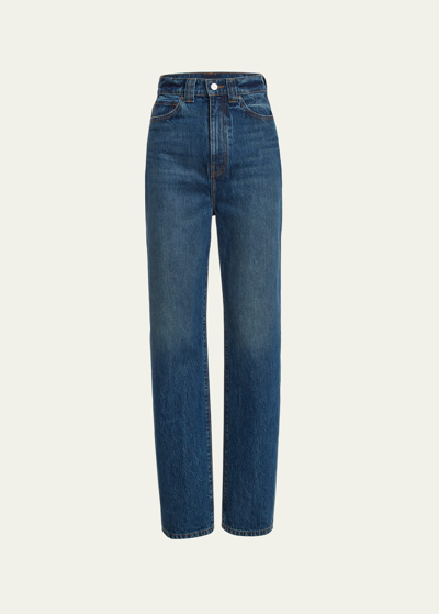 Shop Khaite Albi Tapered Jeans In Archer
