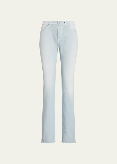 Shop Ralph Lauren 750 Straight-leg Denim Jeans In Blue