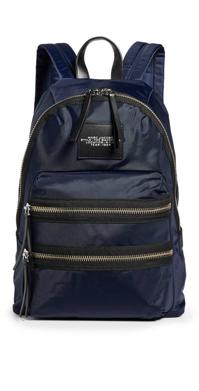 Shop Marc Jacobs Biker Large Backpack Midnight Blue