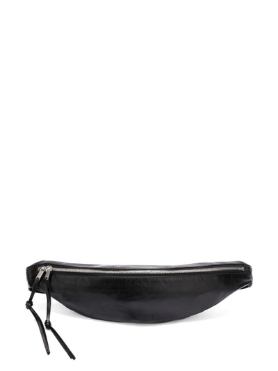 Shop Jil Sander Leather Beltbag In Black