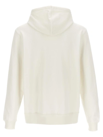 Shop Lacoste Logo Hoodie In White