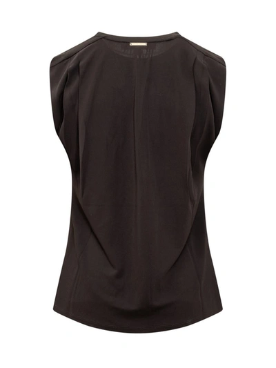 Shop Michael Michael Kors Sleeveless T-shirt In Black