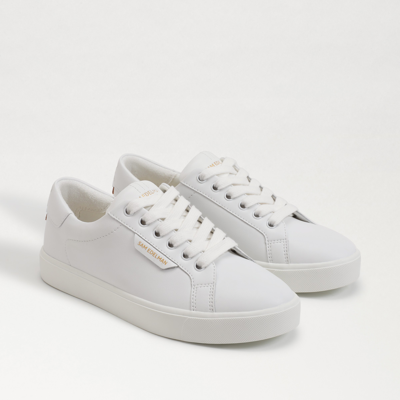 Shop Sam Edelman Ethyl Lace Up Sneaker Bright White Leather