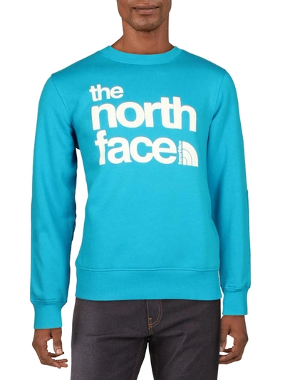 Shop The North Face Mens Fleece Logo Sweatshirt In Multi