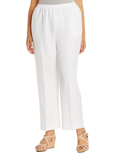 Shop Alfred Dunner Plus Womens Office Wear Professional Casual Pants In White