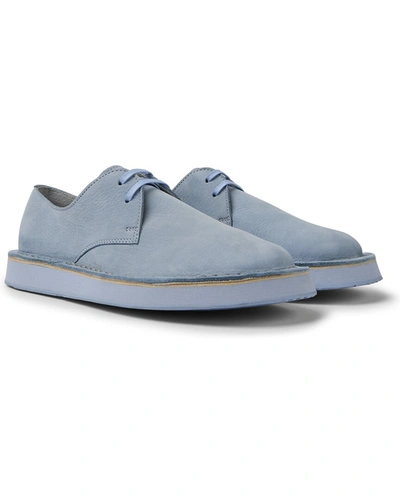 Shop Camper Brothers Polze Leather Blucher In Blue