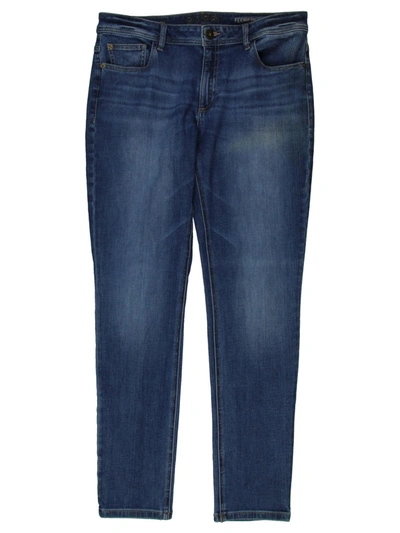 Shop Dl1961 Florence Womens Denim Comfort Waist Straight Leg Jeans In Blue
