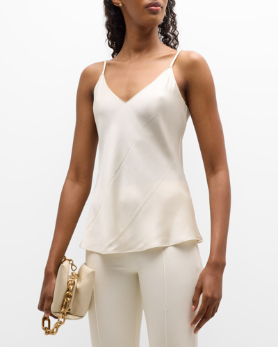 Shop Sablyn Gloria Silk Tank Top In Gardenia