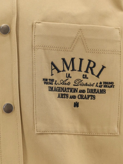 Shop Amiri Shirt In Beige