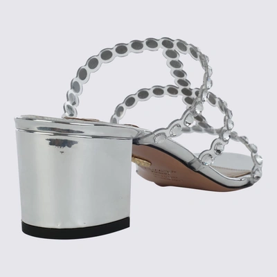 Shop Aquazzura Sandals Silver