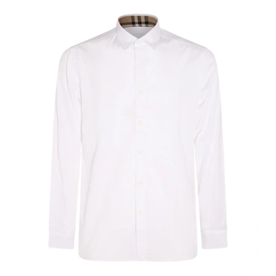 Shop Burberry Shirts White