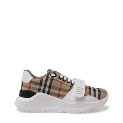 Shop Burberry Sneakers Beige