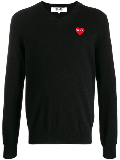 Shop Comme Des Garçons Play Comme Des Garcons Play Sweaters Black