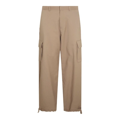 Shop Off-white Trousers Brown