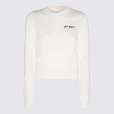 Shop Palm Angels Sweaters In Butter Black