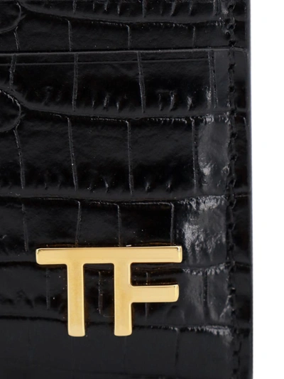 Shop Tom Ford Card Holder In Black