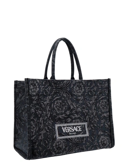 Shop Versace Athena Barocco In Black