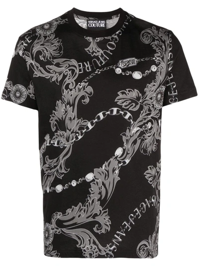 Shop Versace Jeans Couture T-shirts & Tops In Black