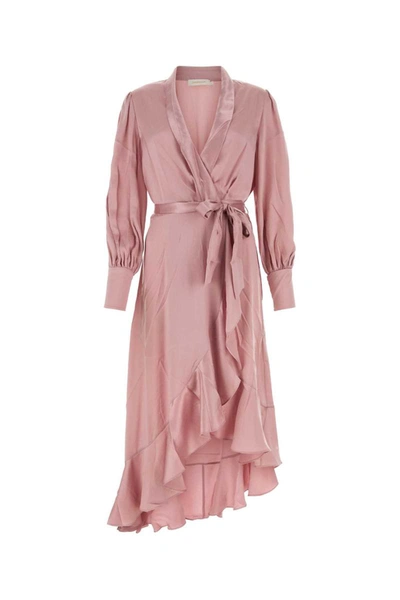 Shop Zimmermann Dress In Pink