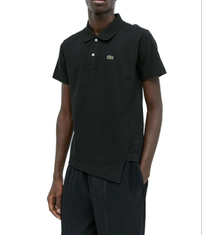 Shop Comme Des Garçons Shirt X Lacoste Asymmetric In Black
