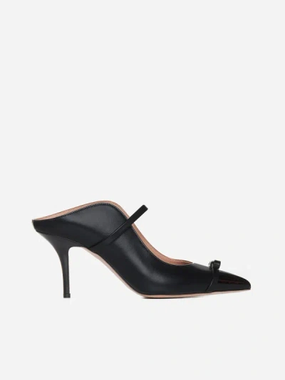 Shop Malone Souliers Blanca Nappa Leather Mules In Black