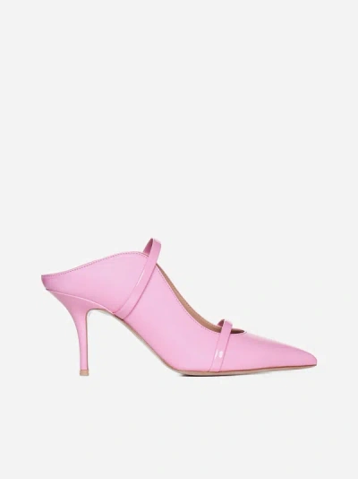 Shop Malone Souliers Maureen Nappa Leather Mules In Flamingo