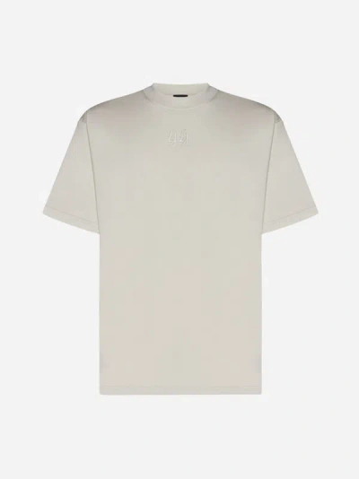 Shop 44 Label Group Logo Cotton T-shirt In Dirty White