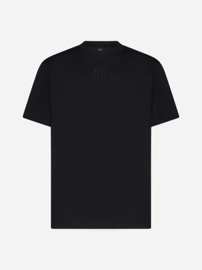 Shop 44 Label Group Logo Cotton T-shirt In Black