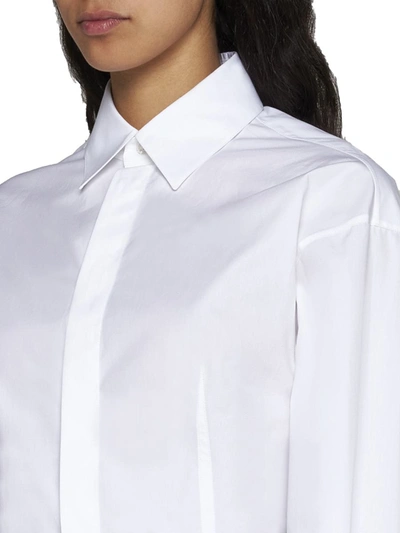 Shop Alaïa Alaia Shirts In White