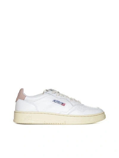 Shop Autry Sneakers In Wht/pink