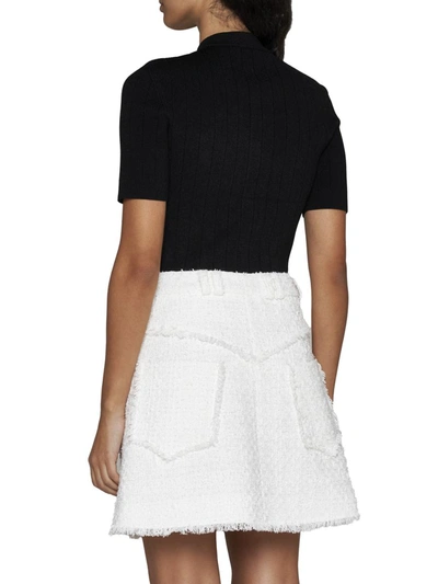 Shop Balmain Skirts In White