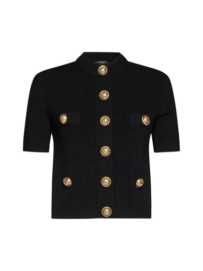 Shop Balmain Sweaters In Black